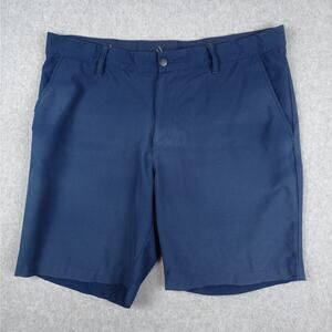 Adidas Mens Size 36 Navy Blue Golf Chino Shorts